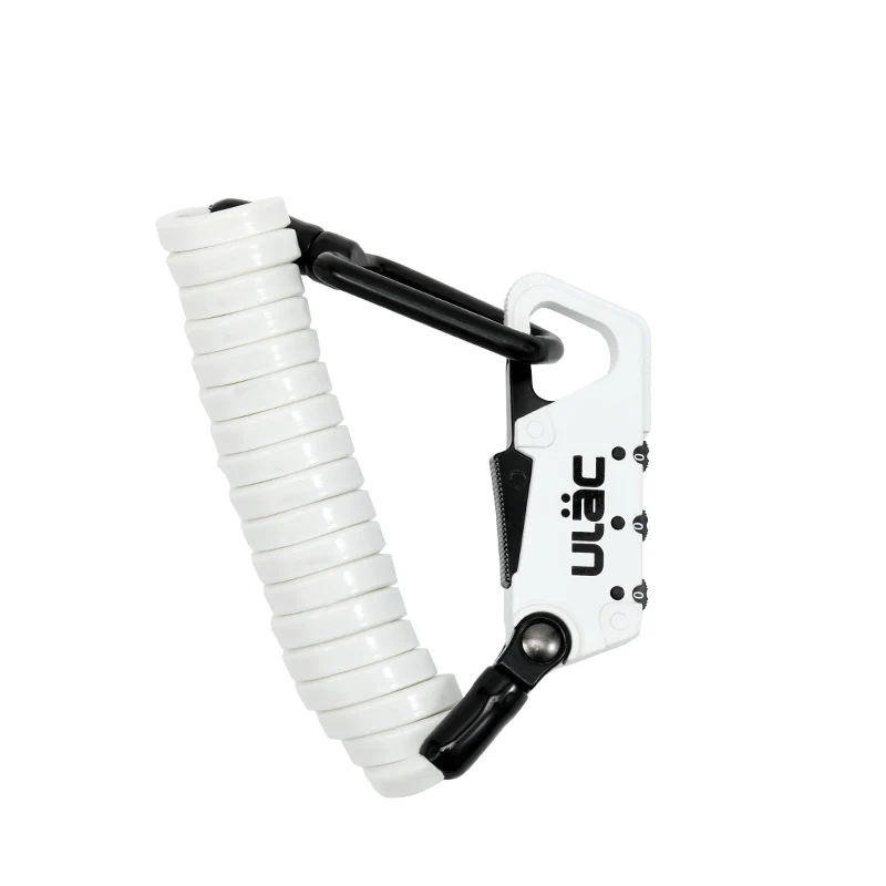 Велосипедный замок Ulac Valkyrie Carabiner Cable Lock White