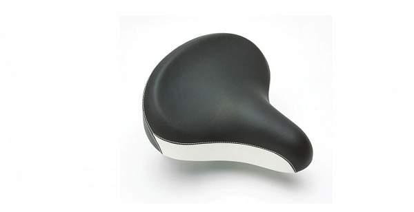 Седло для велосипеда Electra Comfort Saddle w/Springs (Black/White) (Size XL)